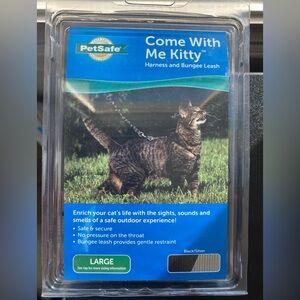 PetSafe Come With Me Kitty Harness - Black and Silver